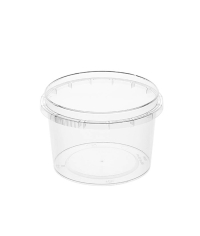 Банка под пресервы PP 280 мл Прозрачная С КРЫШКОЙ с контрольным замком d=95 мм