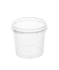 Банка под пресервы PP 365 мл Прозрачная С КРЫШКОЙ с контрольным замком d=95 мм