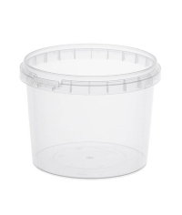 Банка под пресервы 700 мл Прозрачная С КРЫШКОЙ с контрольным замком d=122 мм