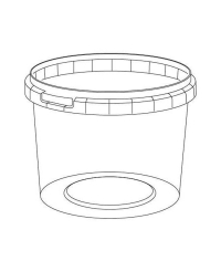 Банка под пресервы 700 мл Прозрачная С КРЫШКОЙ с контрольным замком d=122 мм
