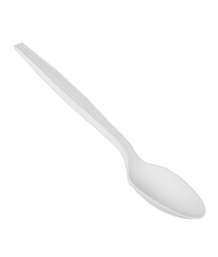 Ложка столовая Био Эко Люкс в индивидуальной упаковке 170 мм Белая