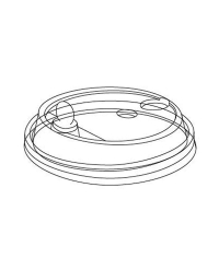 Крышка тип А без заглушки Прозрачная матовая d=90