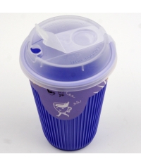 Крышка ВЗЛП тип М с заглушкой питейника d=90 Прозрачная