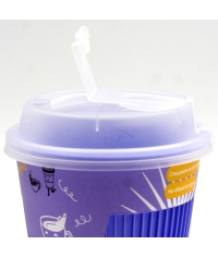 Крышка ВЗЛП тип М с заглушкой питейника d=90 Прозрачная