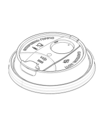 Крышка ВЗЛП тип М с заглушкой питейника d=90 Черная