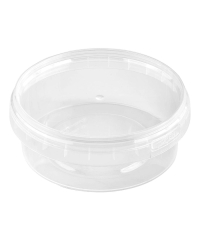 Банка под пресервы PP 385 мл Прозрачная С КРЫШКОЙ с контрольным замком d=122 мм