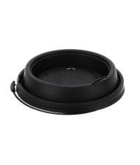 Крышка ВЗЛП тип И с узким питейником и заглушкой Черная d=80