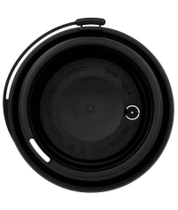 Крышка ВЗЛП тип И с узким питейником и заглушкой Черная матовая d=90