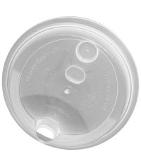 Крышка тип А без заглушки Прозрачная матовая d=90