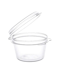 Соусник 30 мл Прозрачный с внешним закрытием и двумя упорами