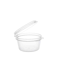 Соусник 50 мл Прозрачный с внешним закрытием и двумя упорами