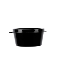 Соусник Черный с внешним закрытием крышкой 50 мл