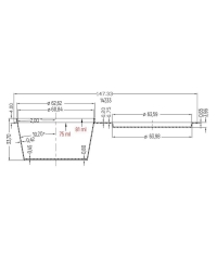 Соусник с внешним закрытием 80 мл Черный