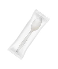 Ложка столовая Био Эко Люкс 170 мм Белая в индивидуальной упаковке