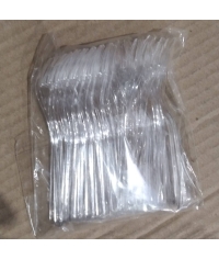 Мини-вилка фуршетная PS 100 мм Прозрачная