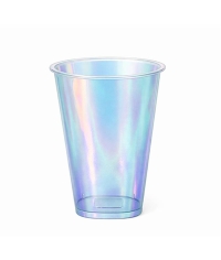 Стакан PP с квадратным дном ПЕРЛАМУТРОВЫЙ глянцевый d=90 375 мл