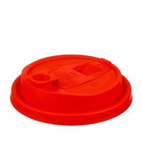 Крышка ВЗЛП тип E с заглушкой питейника d=90 Красная матовая