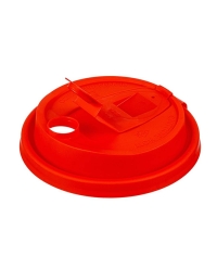 Крышка ВЗЛП тип E с заглушкой питейника d=90 Красная матовая