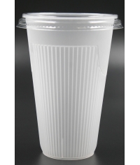 Стакан для горячих напитков PP Прозрачный матовый d=90 450 мл