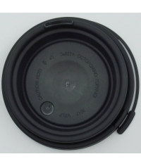 Крышка ВЗЛП тип И с узким питейником и заглушкой Черная d=80