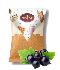 Сухая смесь VITA ICE Премиум ЧЁРНАЯ СМОРОДИНА для молочных коктейлей и мягкого мороженого 1000 г