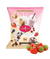 Сухая смесь VITA Shake Премиум КЛУБНИКА для молочных коктейлей 1000 г