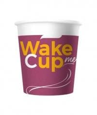 Бумажный стакан Wake Me Cup d=62 100 мл