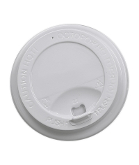 Крышка ECOPAK с клапаном Белая глянцевая d=80