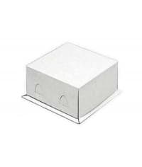 Коробка для торта с крышкой Белая 210×210×100 мм
