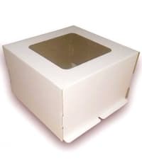 Крышка с окном коробки для торта Бел.-Крафт 300×300×300 мм