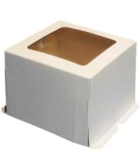 Крышка с окном коробки для торта Бел.-Крафт 300×300×300мм