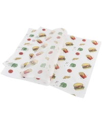 Оберточная бумага ГАМБУРГЕР белая парафинированная в листах 305×305 мм по 500 в пачке