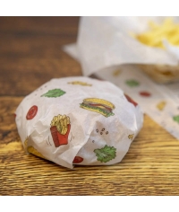 Оберточная бумага ГАМБУРГЕР белая парафинированная в листах 305×305 мм по 500 в пачке