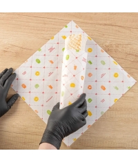 Оберточная бумага СЧАСТЬЕ ЕСТЬ! белая влагопрочная в листах 300×300 мм