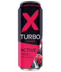 X-Turbo Energy Active Энергия ягод ежевика-малина 450 мл ж/б малиновый