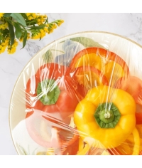 Пищевая полиэтиленовая пленка Десногор 450 мм × 200 м ЖЕЛТАЯ толщиной 6 мкм