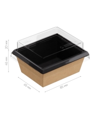 Контейнер OneClick 250 мл ТЕРМА Black 85×100×45 мм