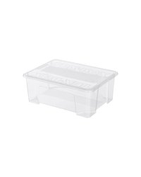 Контейнер для продуктов «Текс-Бокс» с крышкой полипроп. 10л ,H=14,L=38,B=28см прозр.
