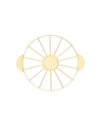 Делитель для торта на 14 кусков пластик D=260,H=25,L=330мм желт.