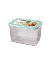 Контейнер для продуктов с крышкой полипроп. 1,7л ,H=11,L=18,B=12,5см прозр.,голуб.