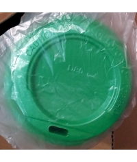 Крышка Атлас с прорубным питейником Зеленая d=80