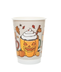 Стакан бумажный 2-слойный ТЫКВА d=90 350 мл