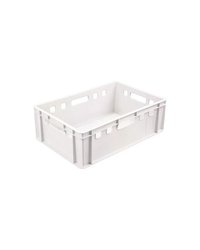 Ящик для продуктов с ручками (от -30 до +60°C) полиэтилен 40л ,H=20,L=60,B=40см белый