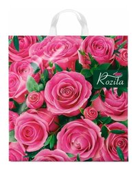 Пакет ПЭ с петлевой ручкой 40x42+6см (50) (Розита) Интерпак (х25/500)