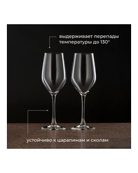 Бокал для вина «Селест» стекло 450мл D=60/79,H=237мм прозр.