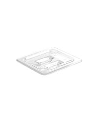 Крышка для гастроемкости GN 1/6 с ручкой поликарбонат ,L=17,6,B=16,2см прозр.