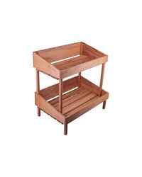 Витрина для выкладки 2 полки бук ,H=40,L=45,B=30см