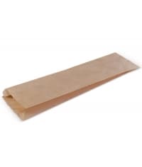 Пакет для багета бумажный с плоским дном Крафт 110×50×610мм