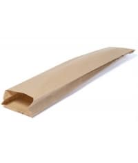 Пакет для багета бумажный с плоским дном Крафт 110+50×610 мм