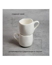Чашка кофейная «Эггшелл» фарфор 80мл D=50,H=55мм белый